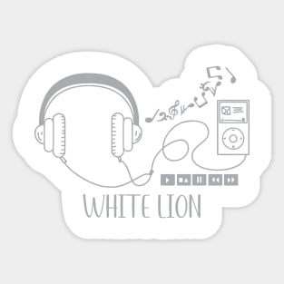 White Lion Sticker